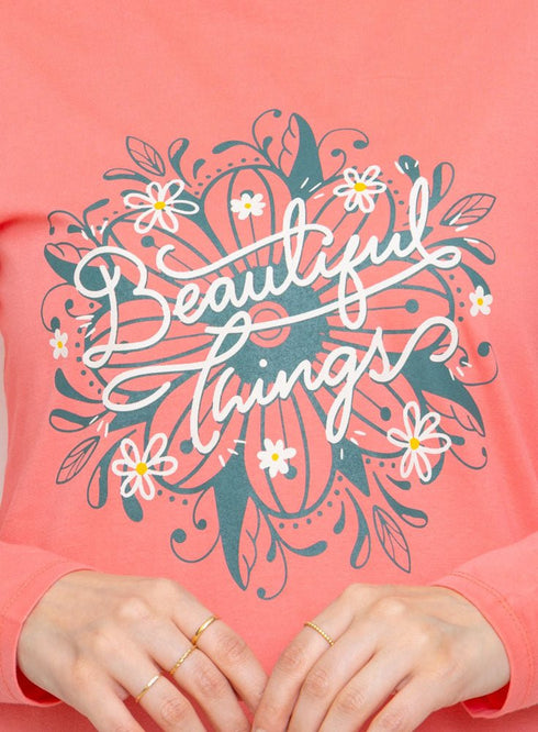 Bubblegum Printed Long - Sleeve Design 28 - Khotwh